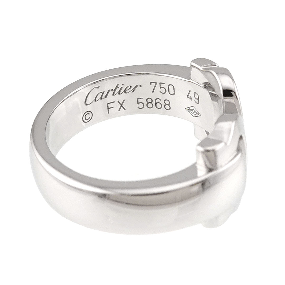 C2 Ring 18K WG 750 size49 4.75-5(US)
