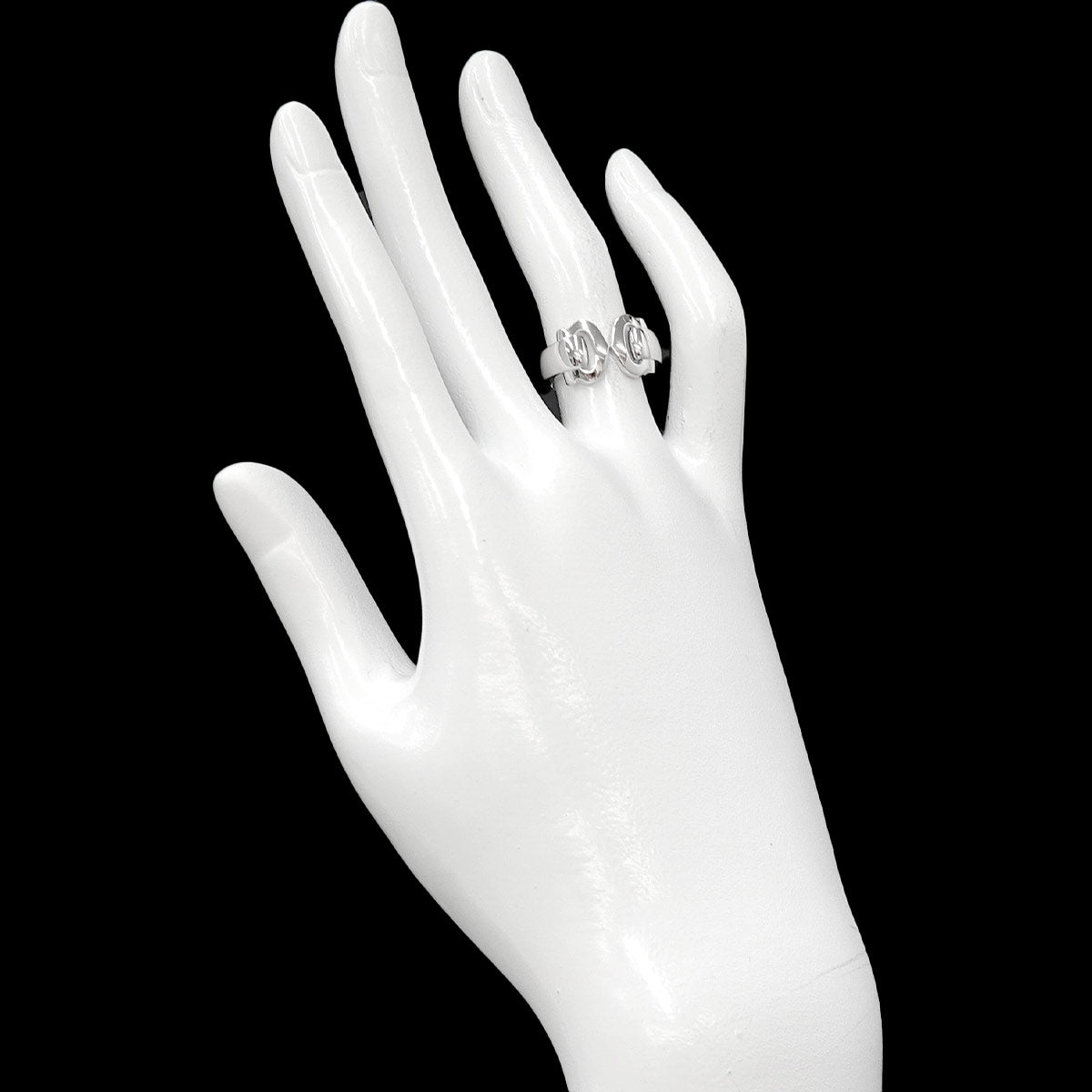 C2 Ring 18K WG 750 size49 4.75-5(US)