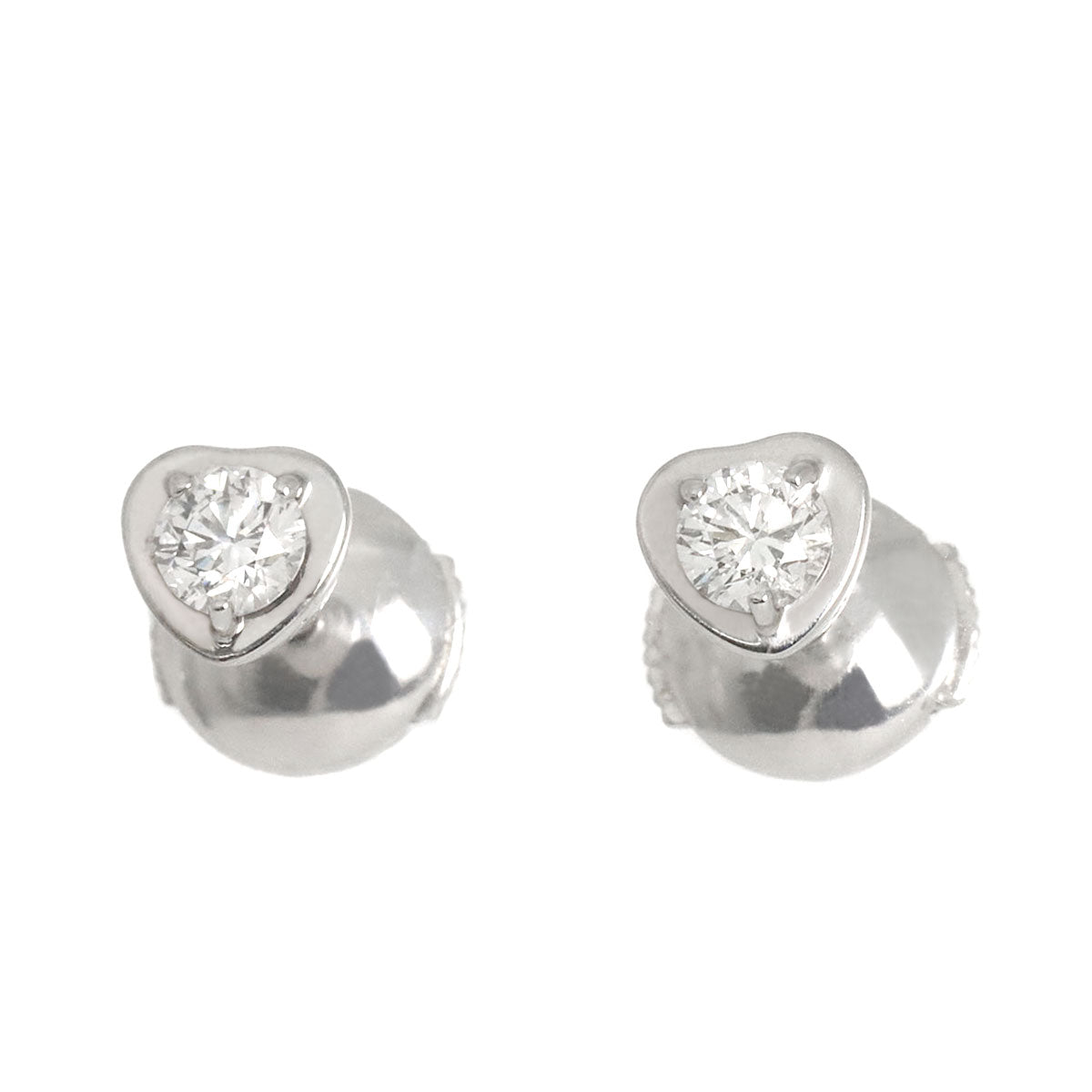 Diamants Legers Diamond Earrings Pierced 18K WG 750