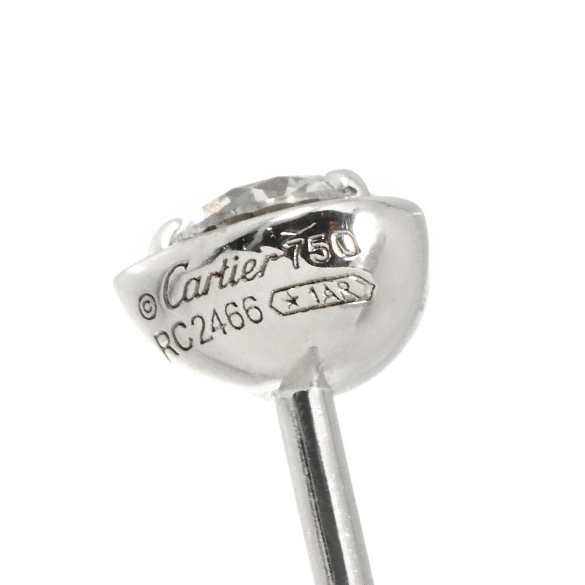 Diamants Legers Diamond Earrings Pierced 18K WG 750