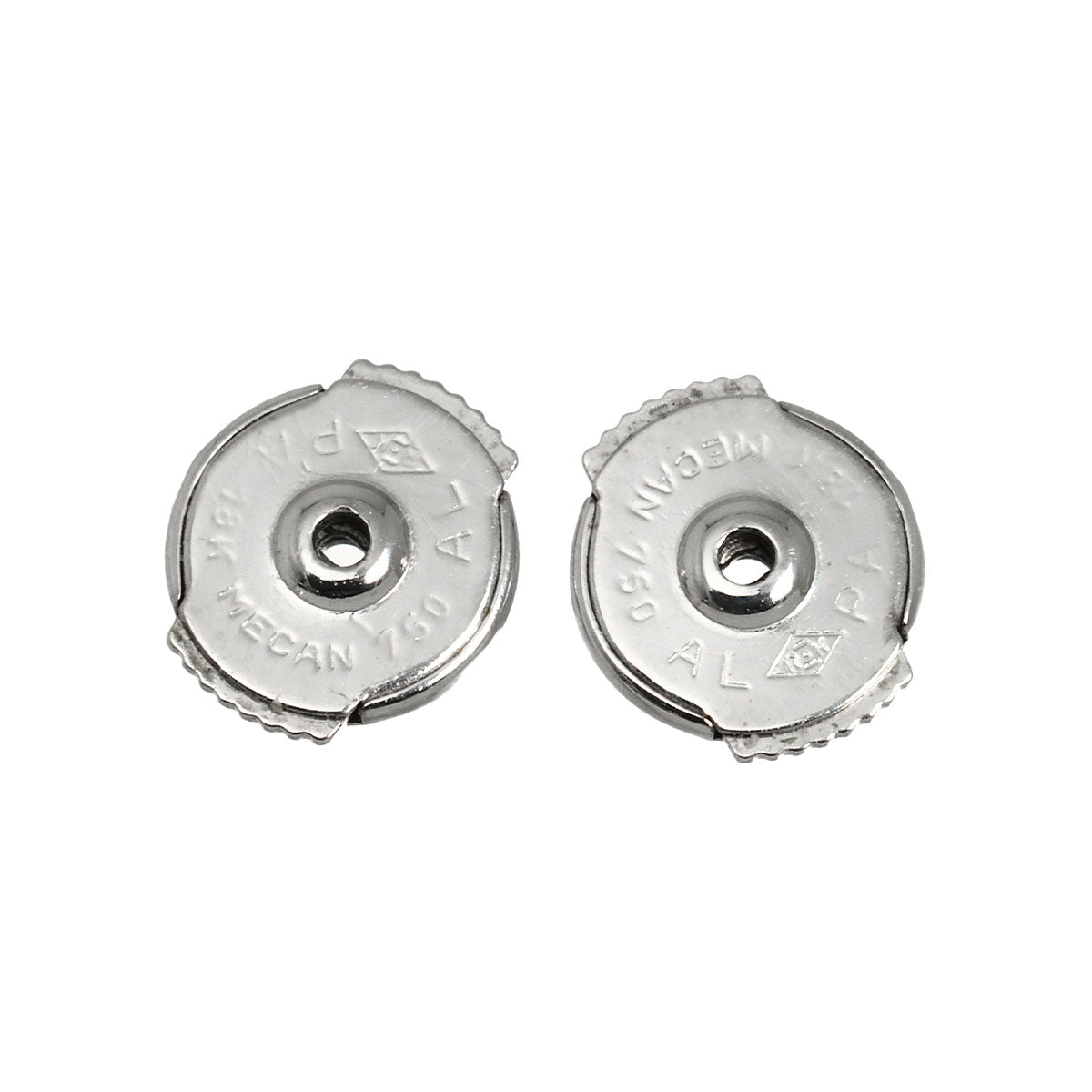 Diamants Legers Diamond Earrings Pierced 18K WG 750