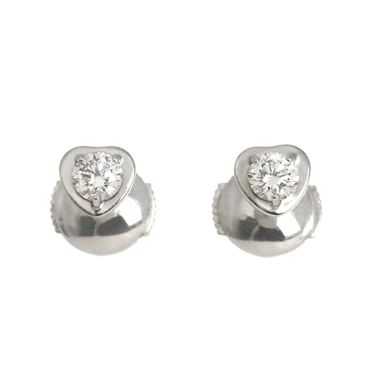Diamants Legers Diamond Earrings Pierced 18K WG 750