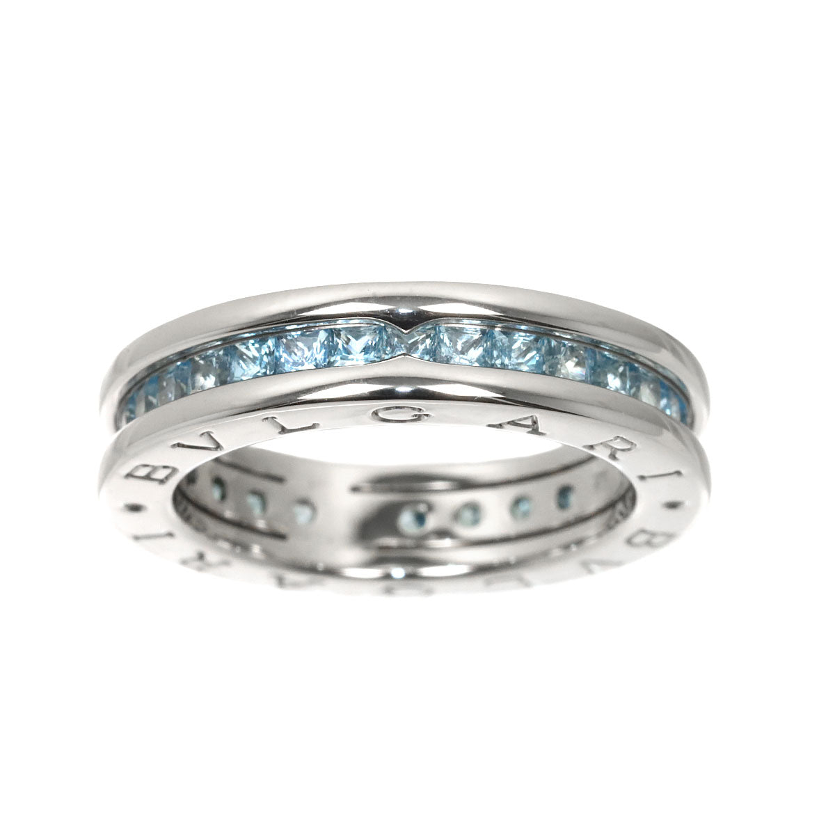 B-ZERO1 1 BAND Topaz Ring 18K White Gold 750 Size52 6(US)