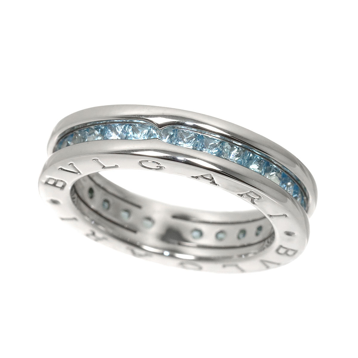 B-ZERO1 1 BAND Topaz Ring 18K White Gold 750 Size52 6(US)