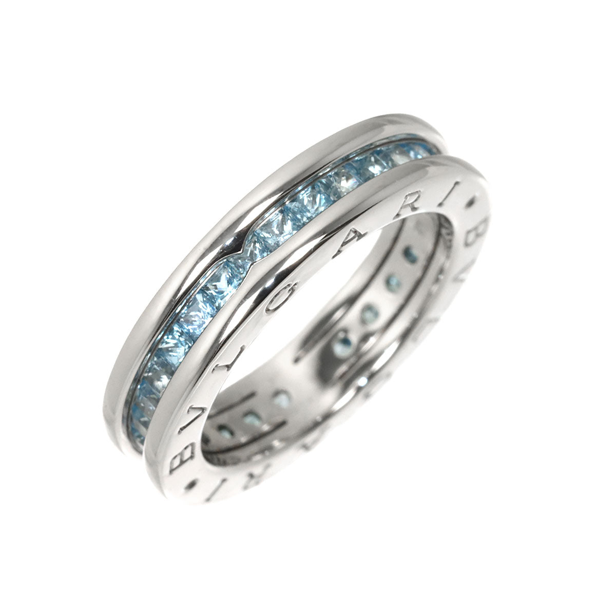 B-ZERO1 1 BAND Topaz Ring 18K White Gold 750 Size52 6(US)