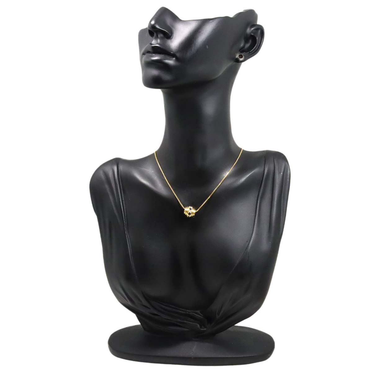 Sapphire Diamond Necklace 18K Yellow Gold 750