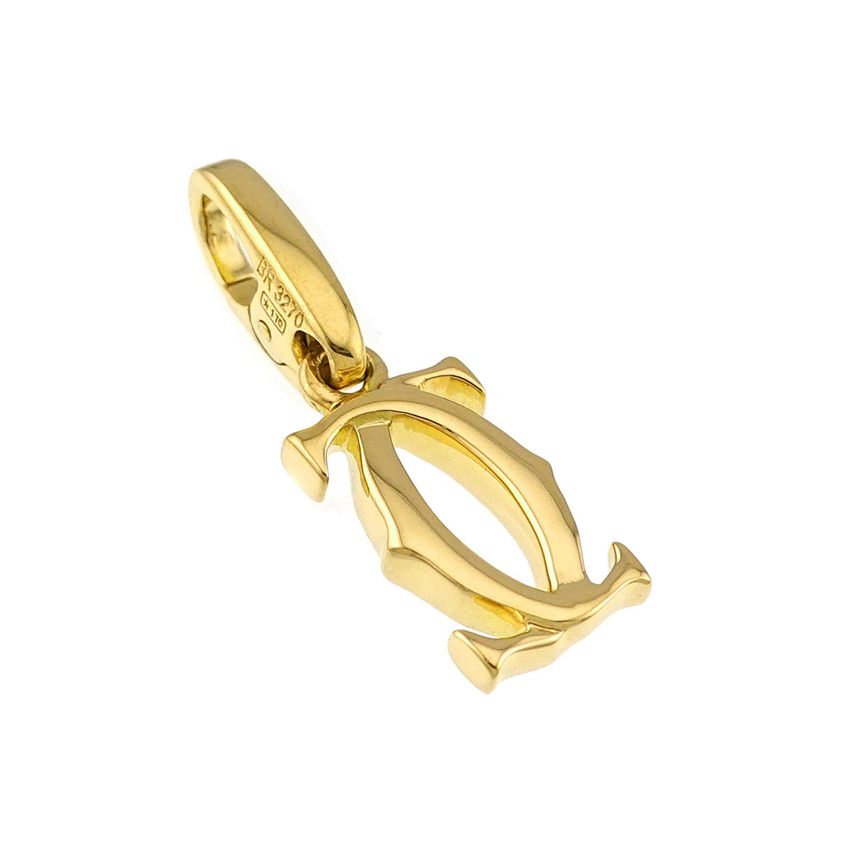 2C Pendant Top Charm 18K Yellow Gold 750