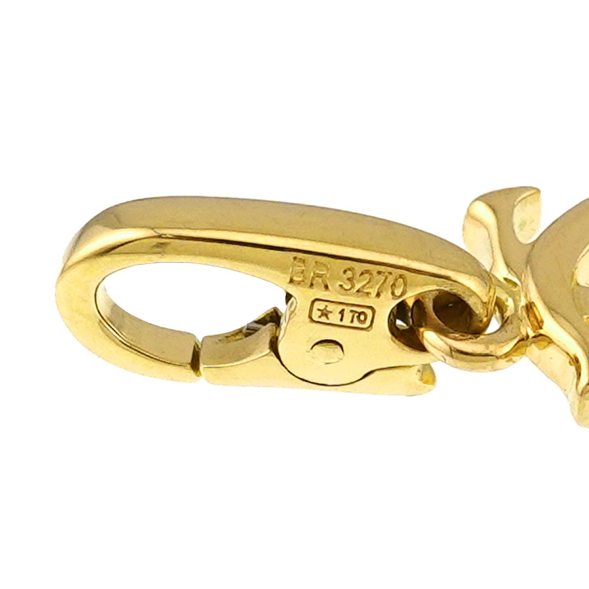 2C Pendant Top Charm 18K Yellow Gold 750
