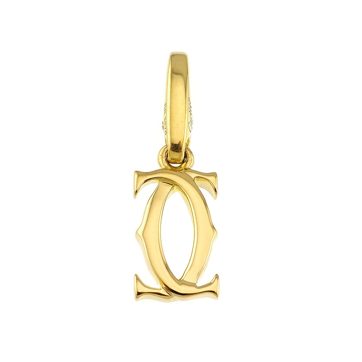 2C Pendant Top Charm 18K Yellow Gold 750