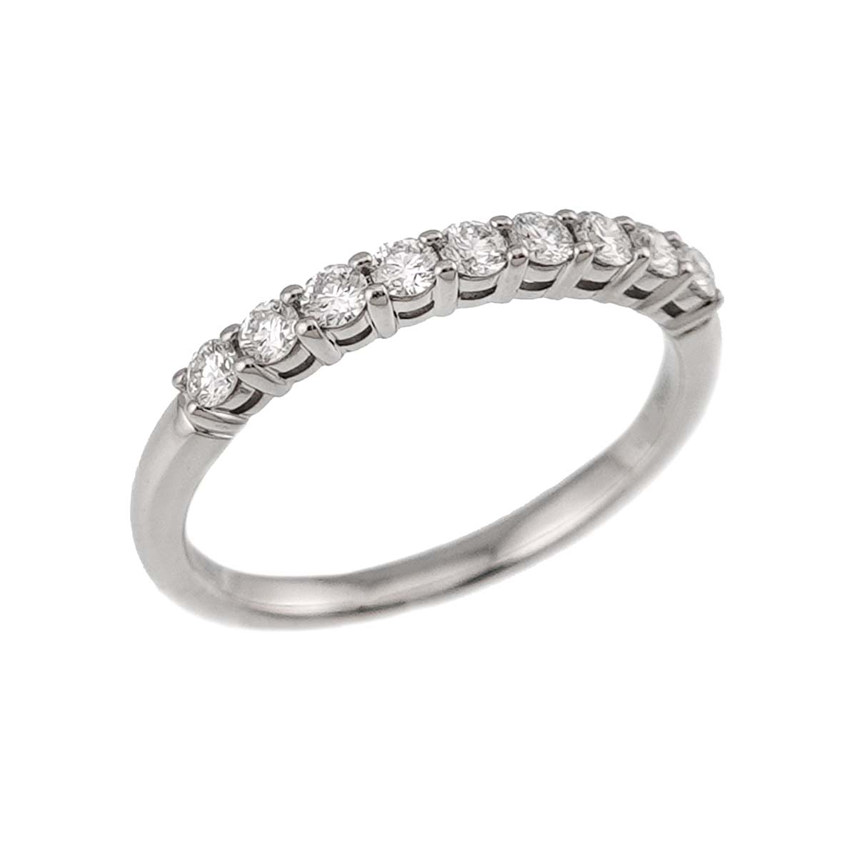 Forever Half Diamond Ring Platinum size6.25-6.5(US)