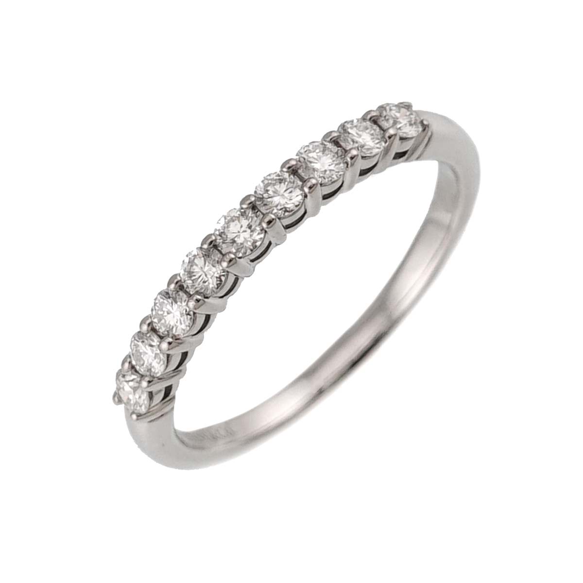 Forever Half Diamond Ring Platinum size6.25-6.5(US)