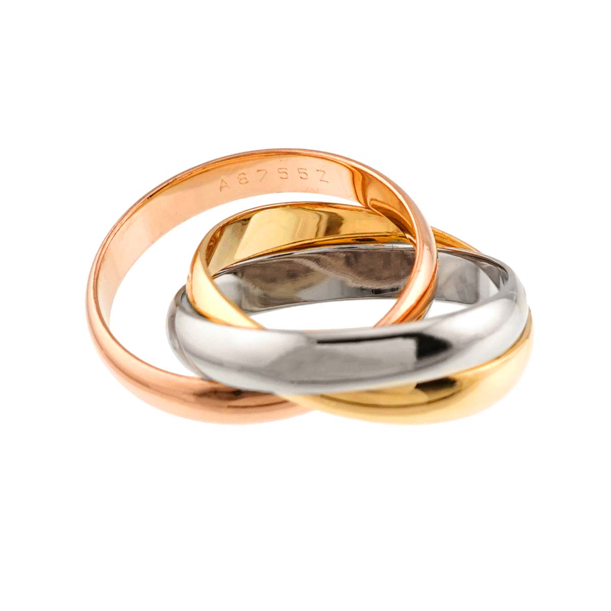 Trinity MM Ring 18K YG WG PG 750 Size52 5.75-6(US)