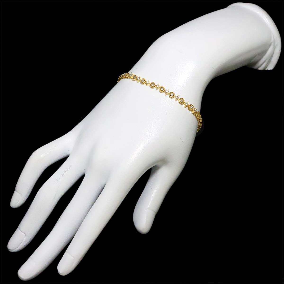 Diamond 1.50ct Bracelet 18K YG Yellow Gold 750