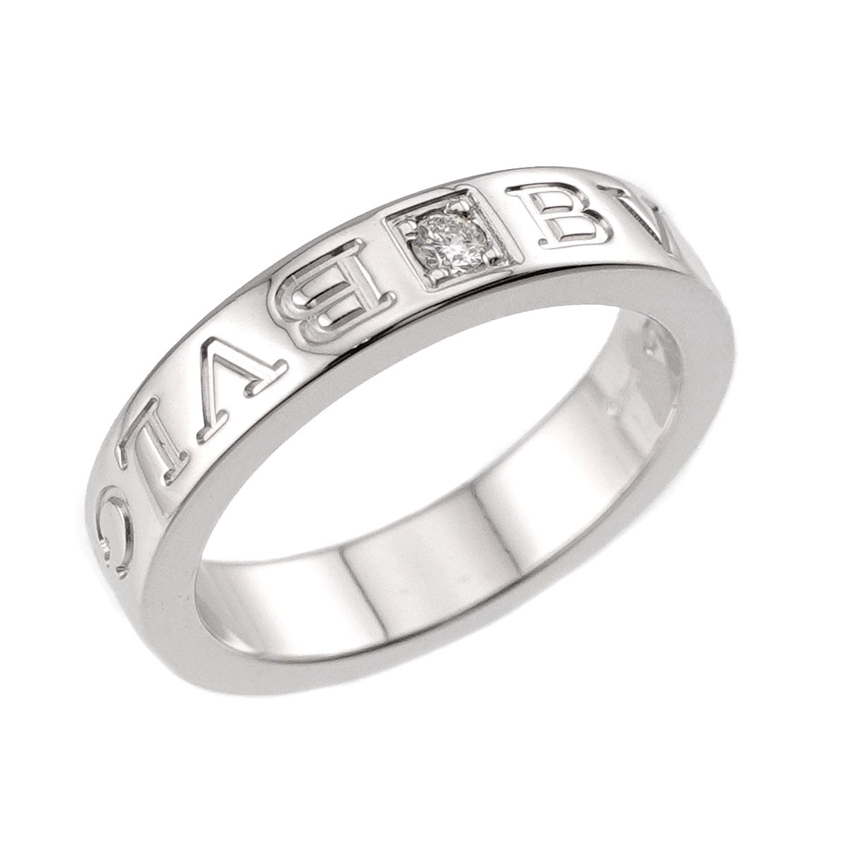 B-ZERO1 Diamond Ring 18K WG 750 size5-5.25(US)