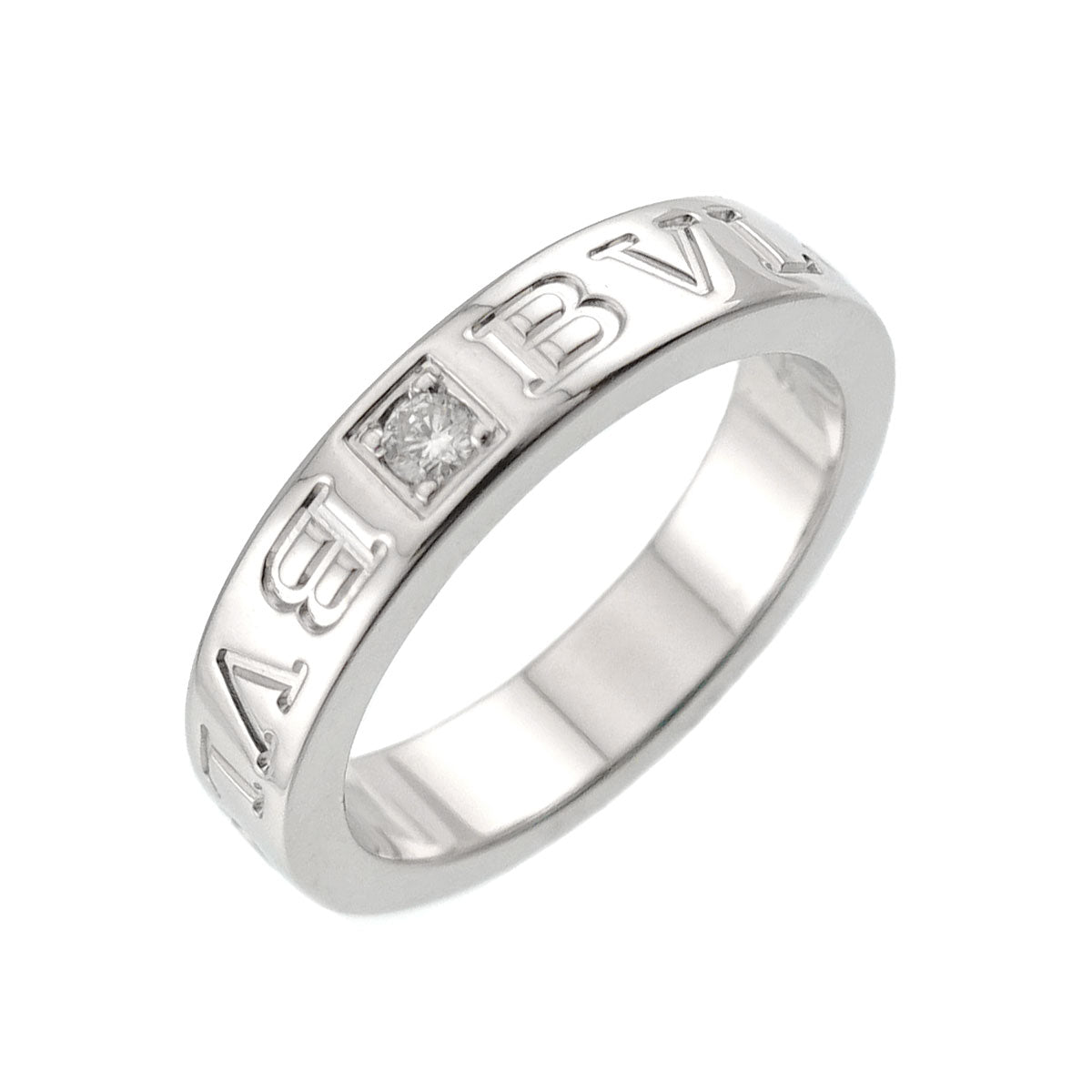 B-ZERO1 Diamond Ring 18K WG 750 size5-5.25(US)