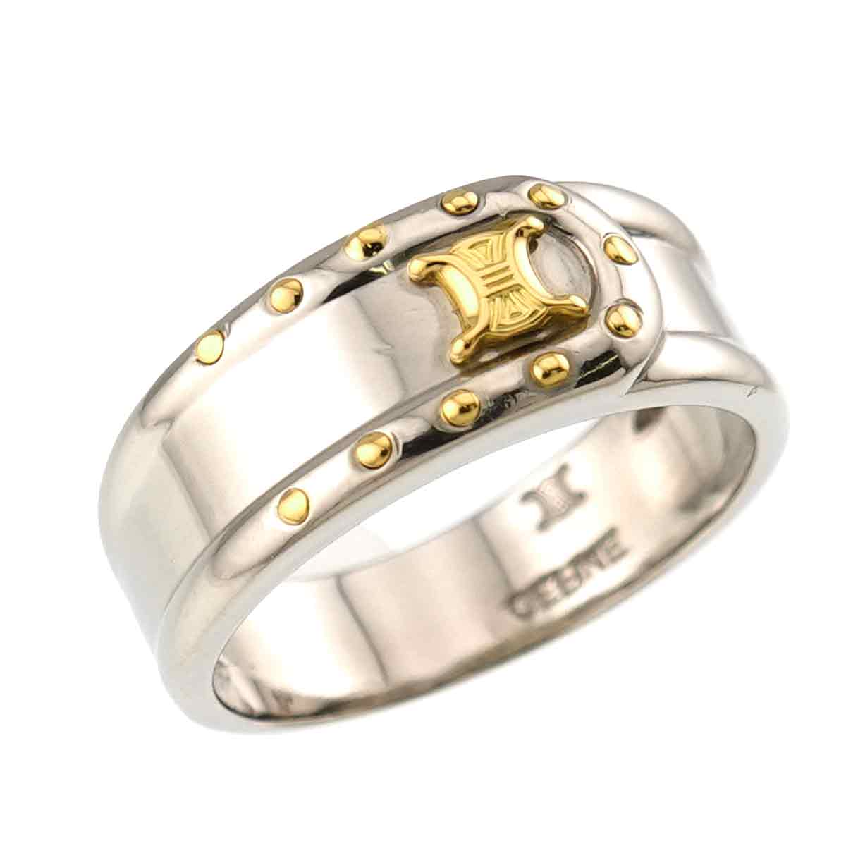 Triomphe Diamond 0.28ct Ring Pt 18K YG 750 size6-6.25(US)