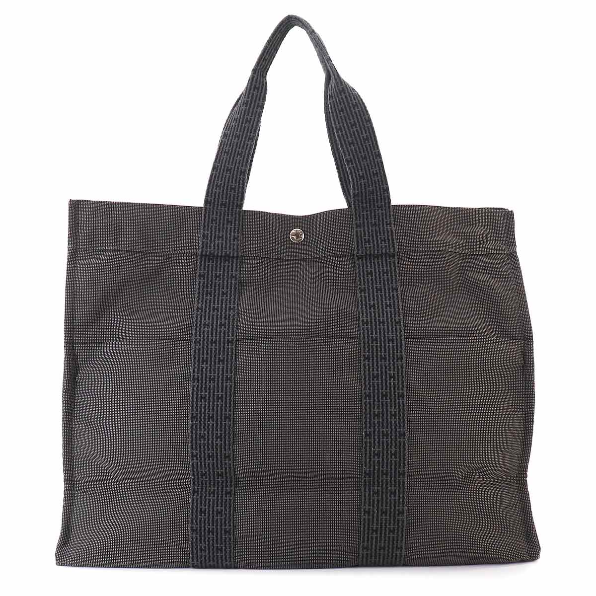 Herline Tote GM Bag Canvas Gray Purse