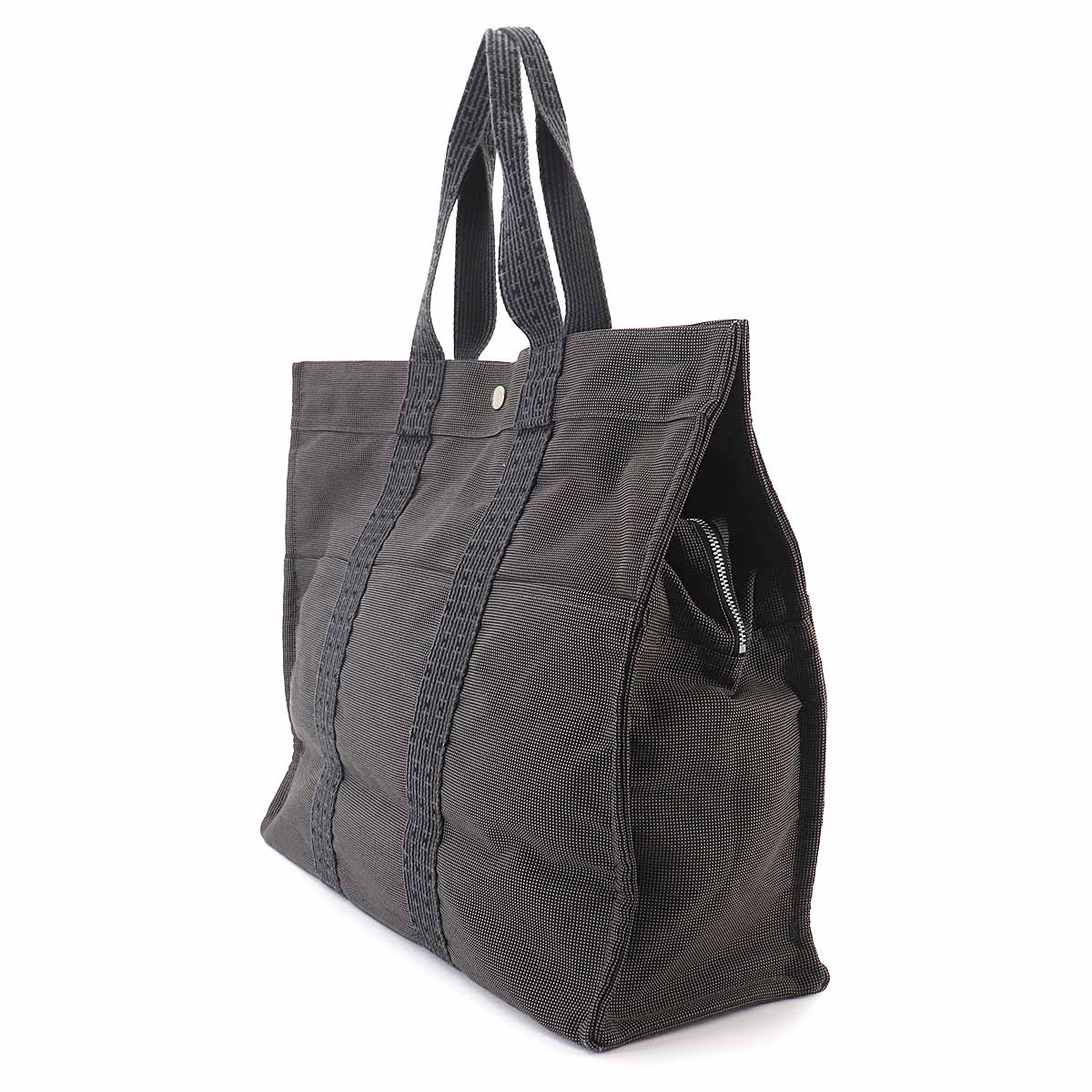 Herline Tote GM Bag Canvas Gray Purse