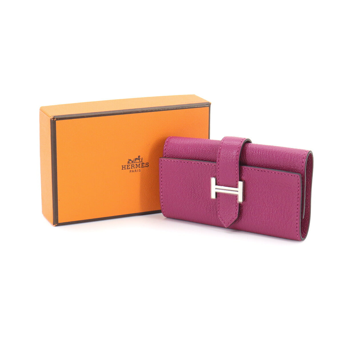 Bearn Four consecutive key case Chevre Rose Purple Accessory