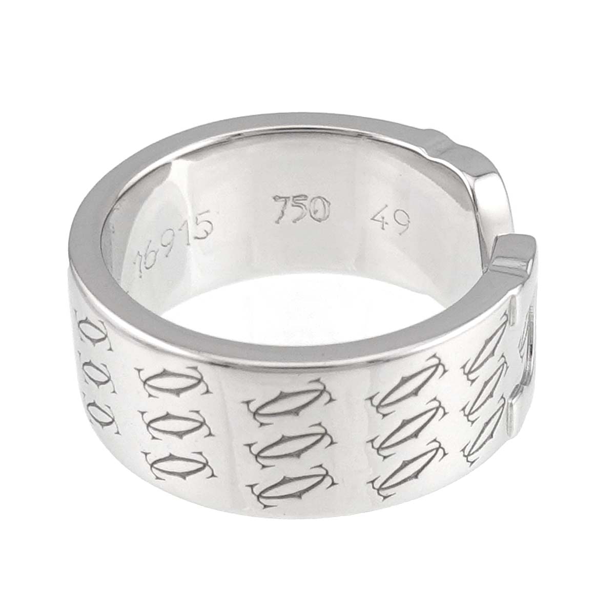 C2 Ring 18K White Gold 750 size49 4.5-4.75(US)