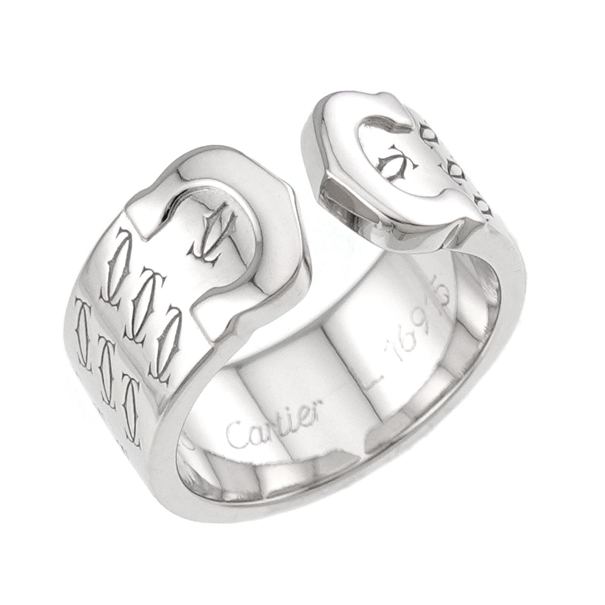 C2 Ring 18K White Gold 750 size49 4.5-4.75(US)