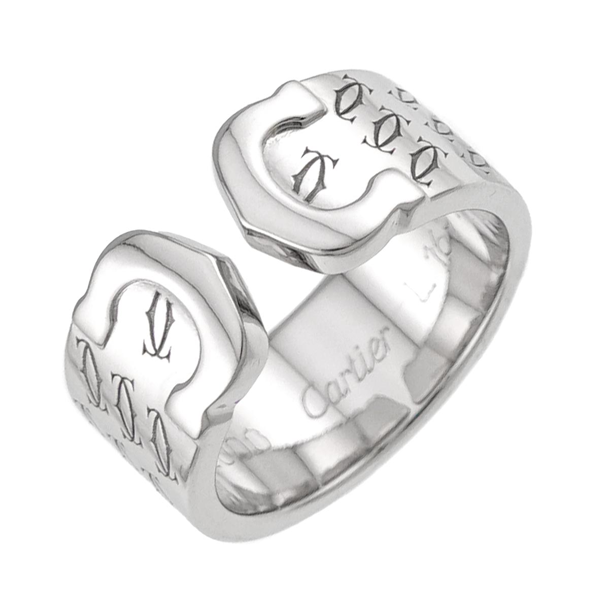 C2 Ring 18K White Gold 750 size49 4.5-4.75(US)