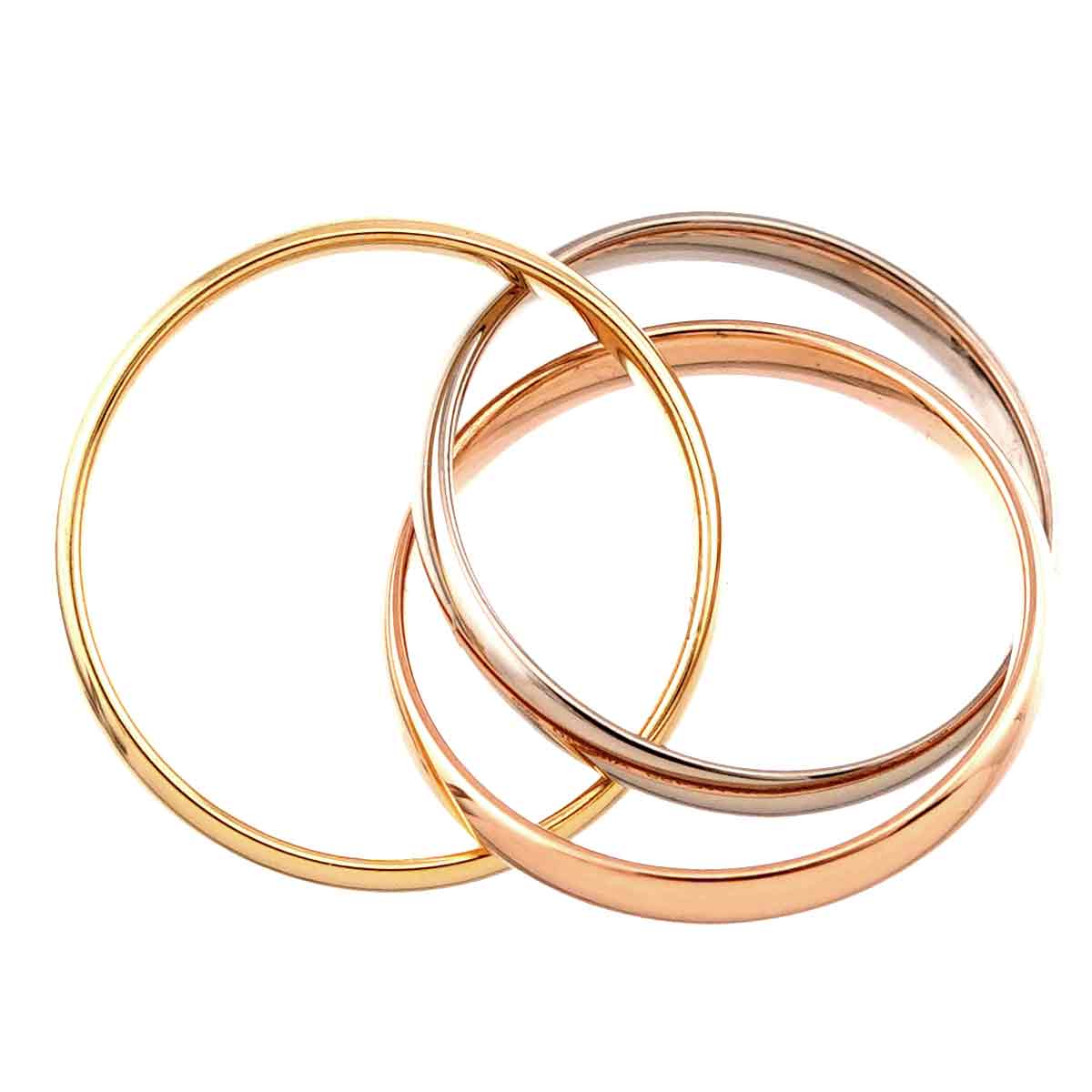 Trinity SM Ring 18K YG WG PG 750 Size49 4.75-5(US)