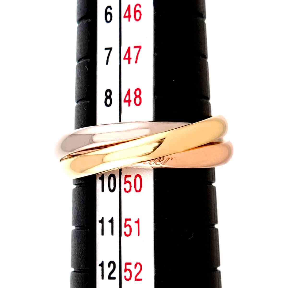 Trinity SM Ring 18K YG WG PG 750 Size49 4.75-5(US)