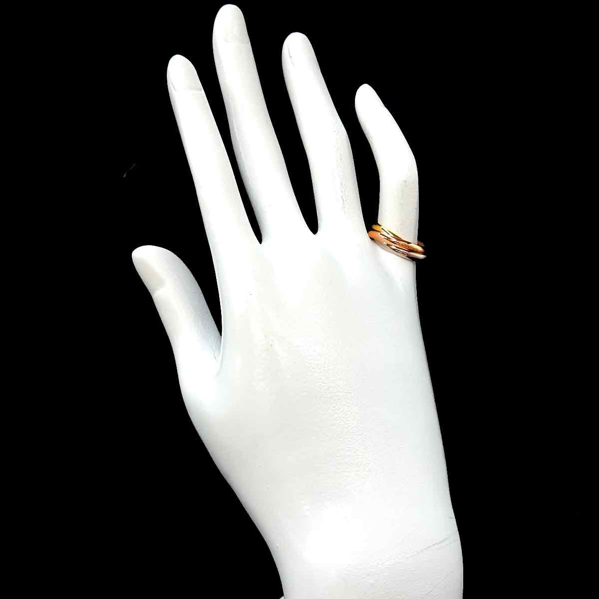Trinity SM Ring 18K YG WG PG 750 Size49 4.75-5(US)