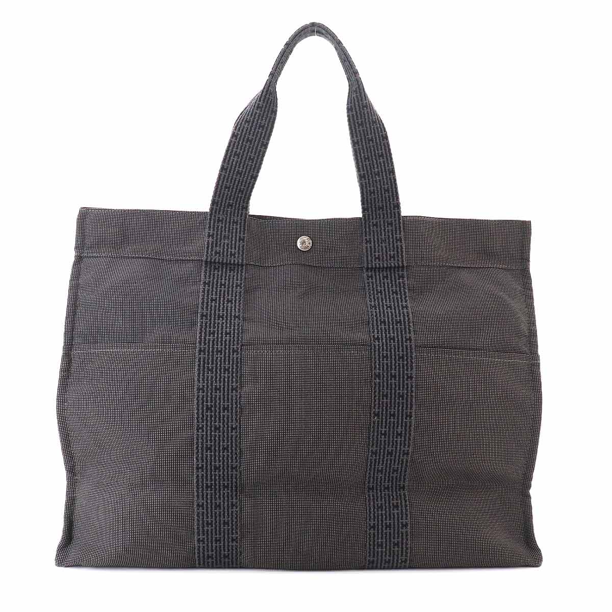 Herline Tote GM Bag Canvas Gray Purse