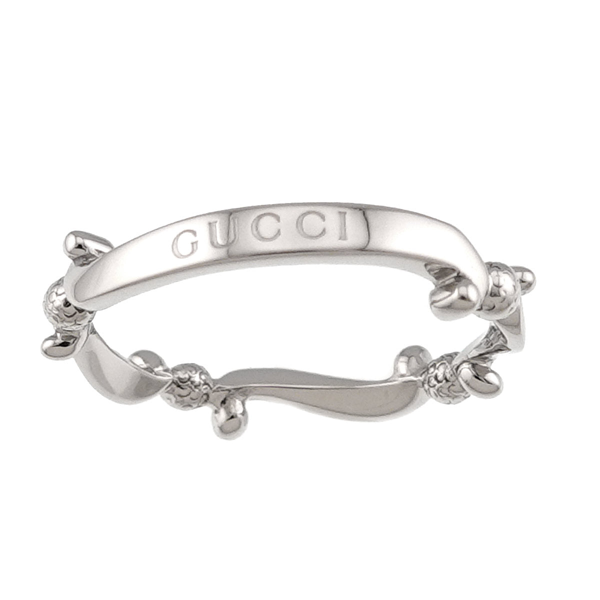 GUCCI Ring Pt Platinum Size10 5-5.25(US)
