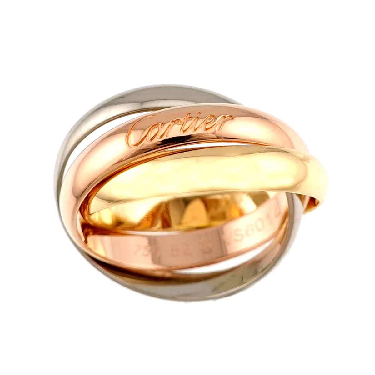 Trinity MM Ring 18K YG WG PG 750 Size52 5.75-6(US)