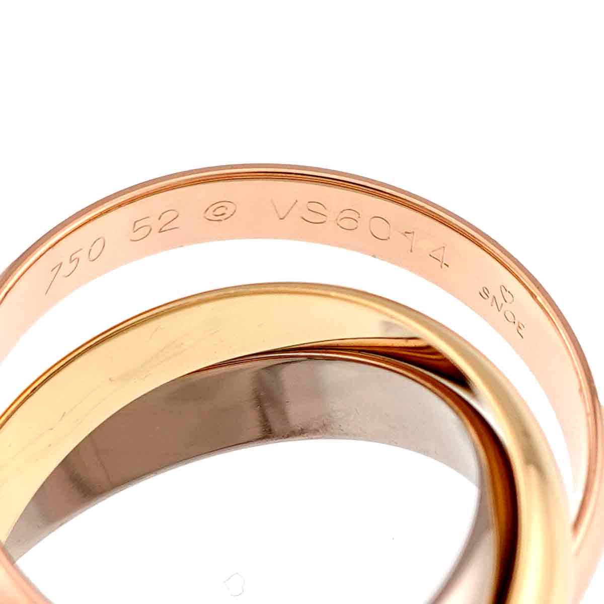 Trinity MM Ring 18K YG WG PG 750 Size52 5.75-6(US)