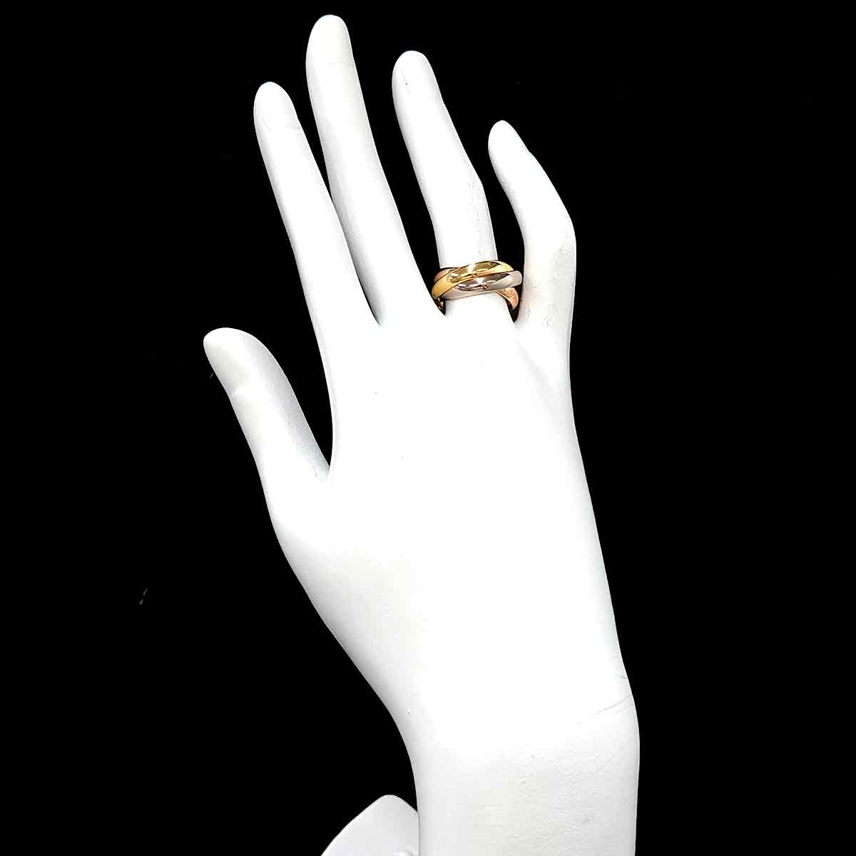 Trinity MM Ring 18K YG WG PG 750 Size52 5.75-6(US)