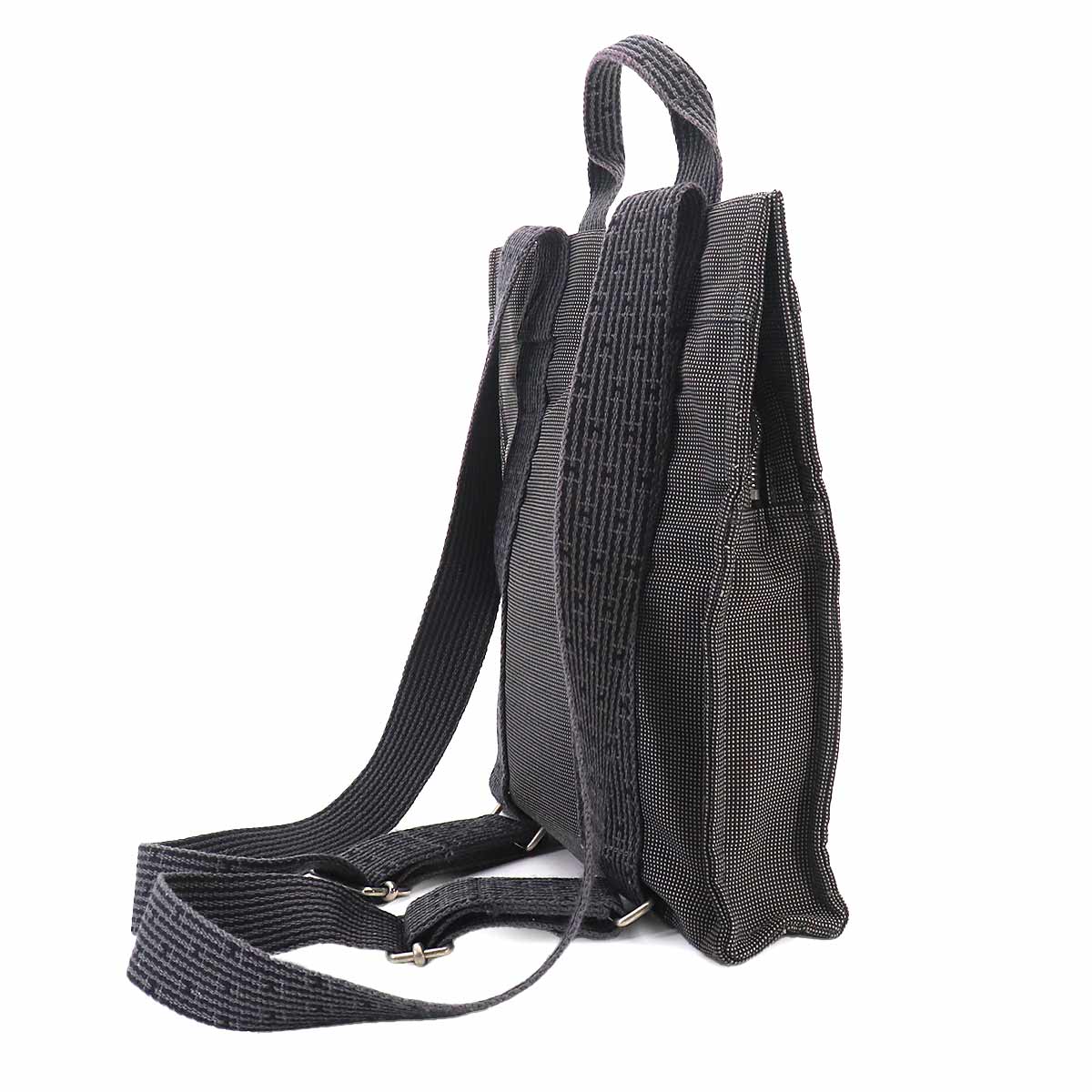 Her Line Ad PM Backpack Canvas Gray Purse