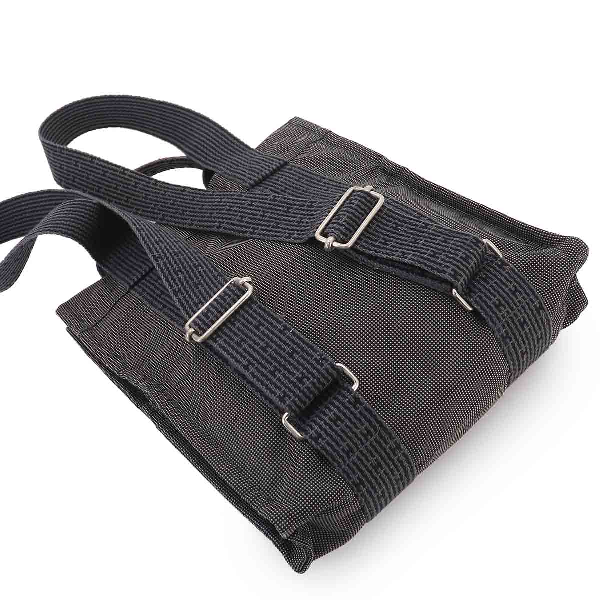 Her Line Ad PM Backpack Canvas Gray Purse
