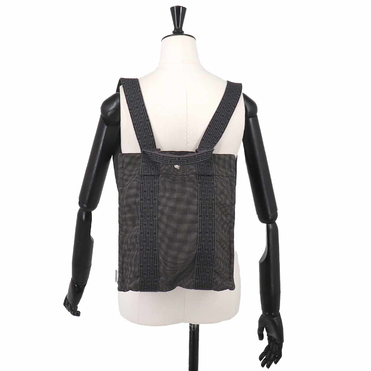 Her Line Ad PM Backpack Canvas Gray Purse