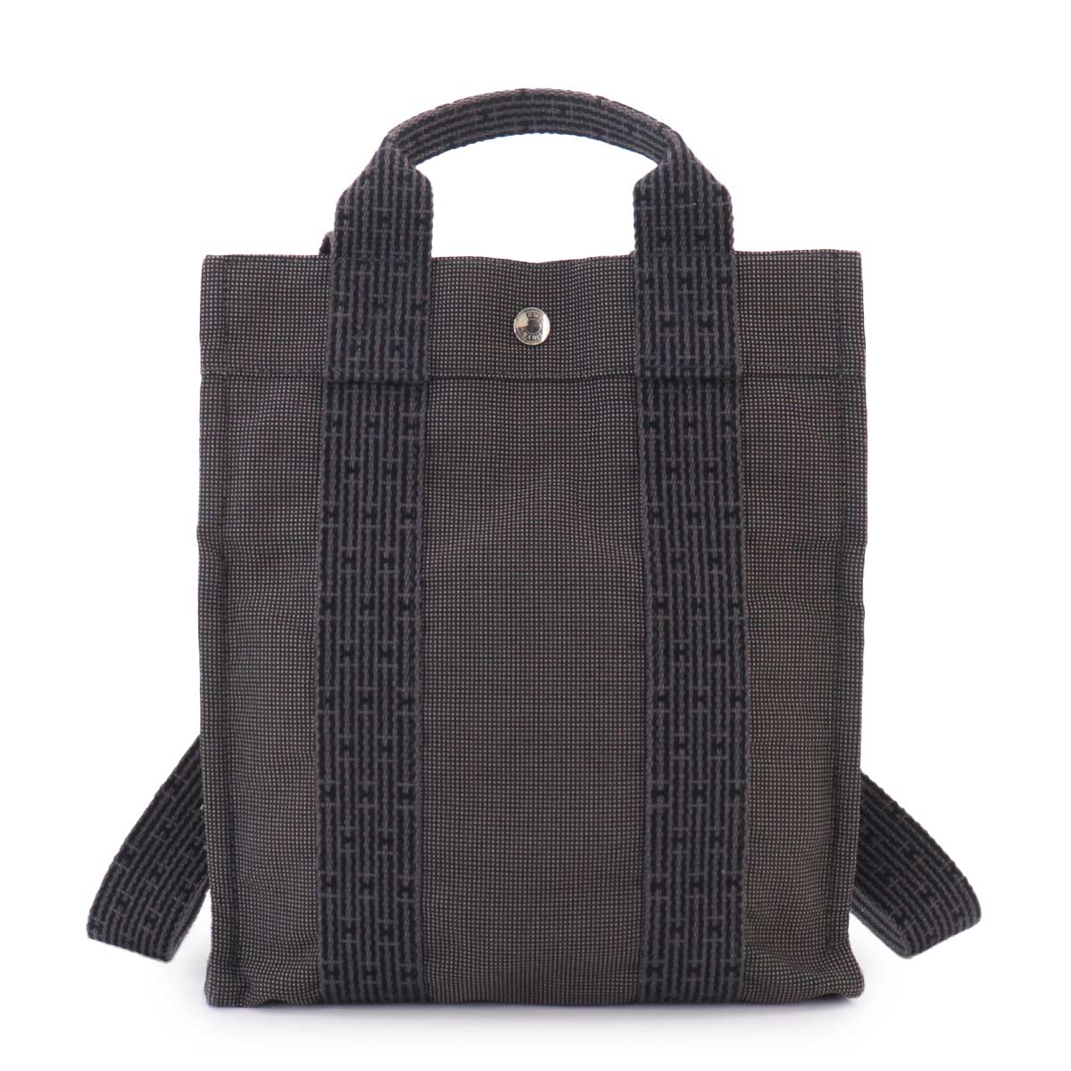 Her Line Ad PM Backpack Canvas Gray Purse