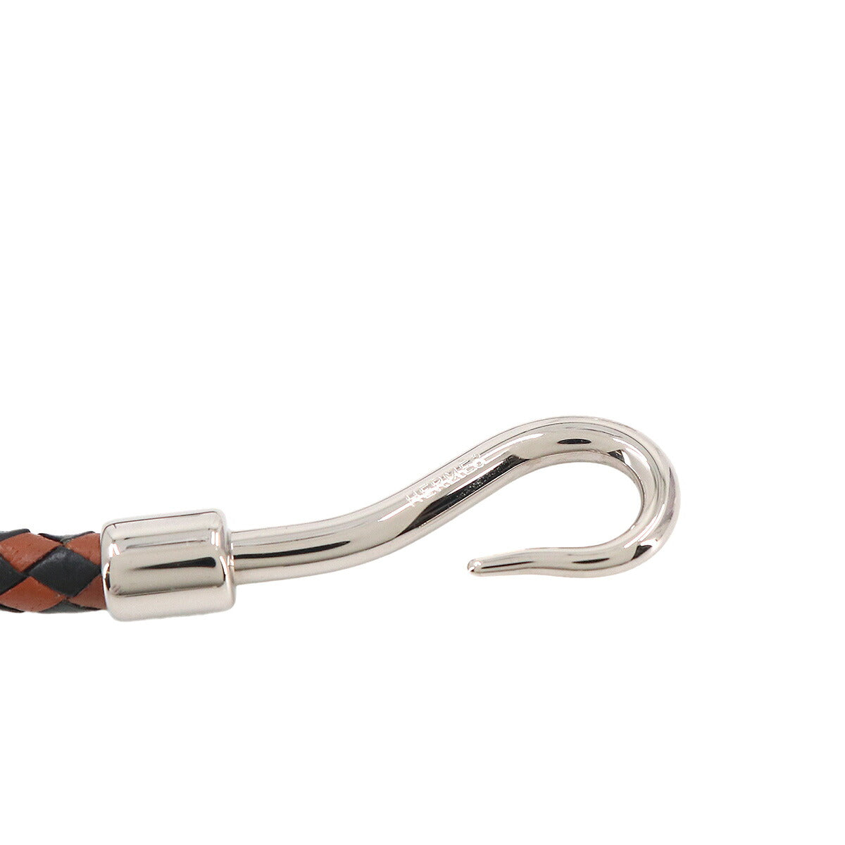 Jumbo H Bracelet Leather Brown Black Silver Accessory