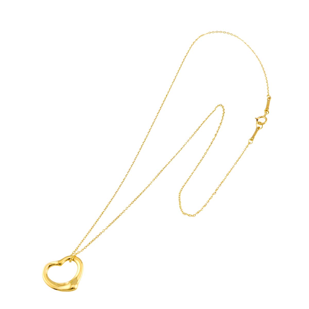 Open Heart Necklace 18K Yellow Gold 750