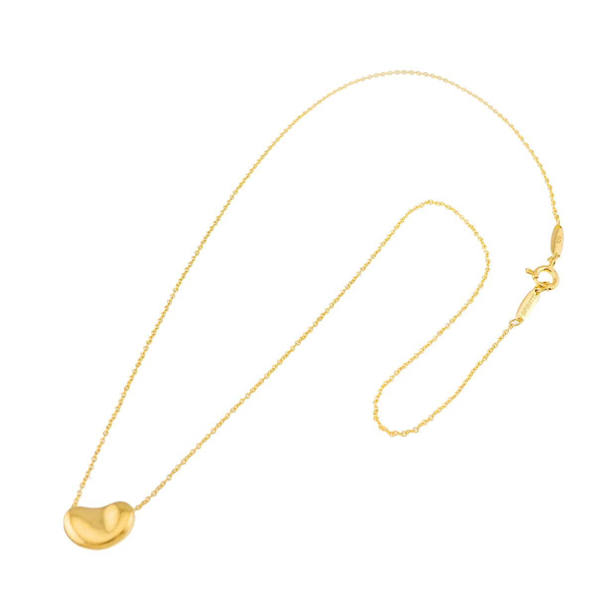 Bean Necklace 18K Yellow Gold 750