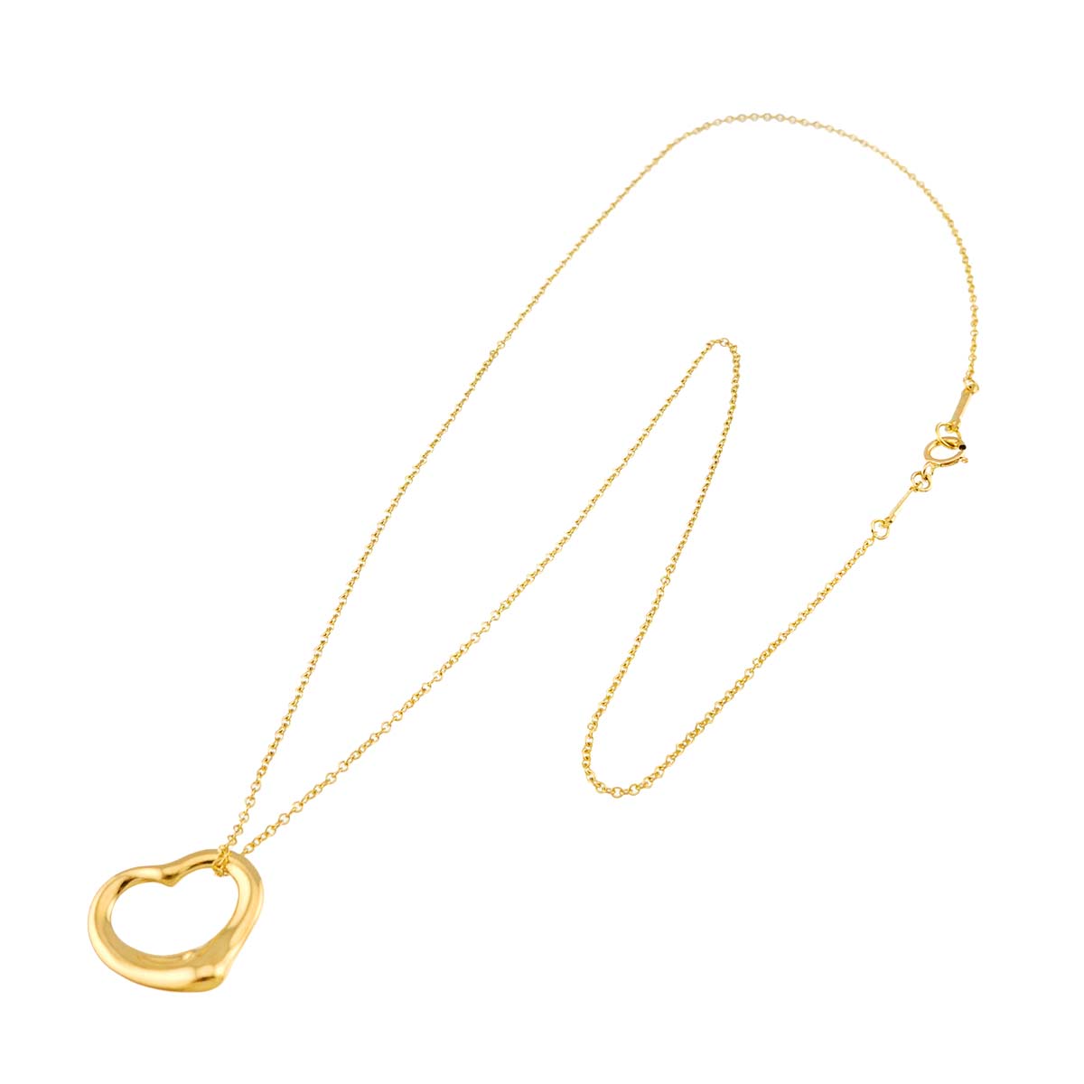 Open Heart Necklace 18K Yellow Gold 750