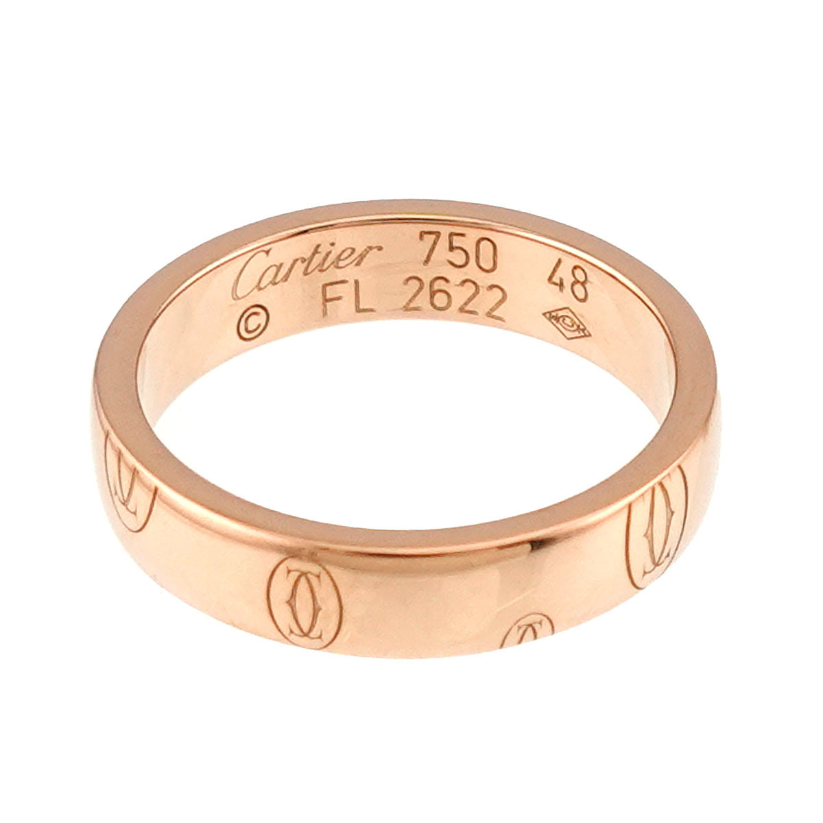 Happy birthday SM Ring 18K PG 750 size48 4-4.5(US)