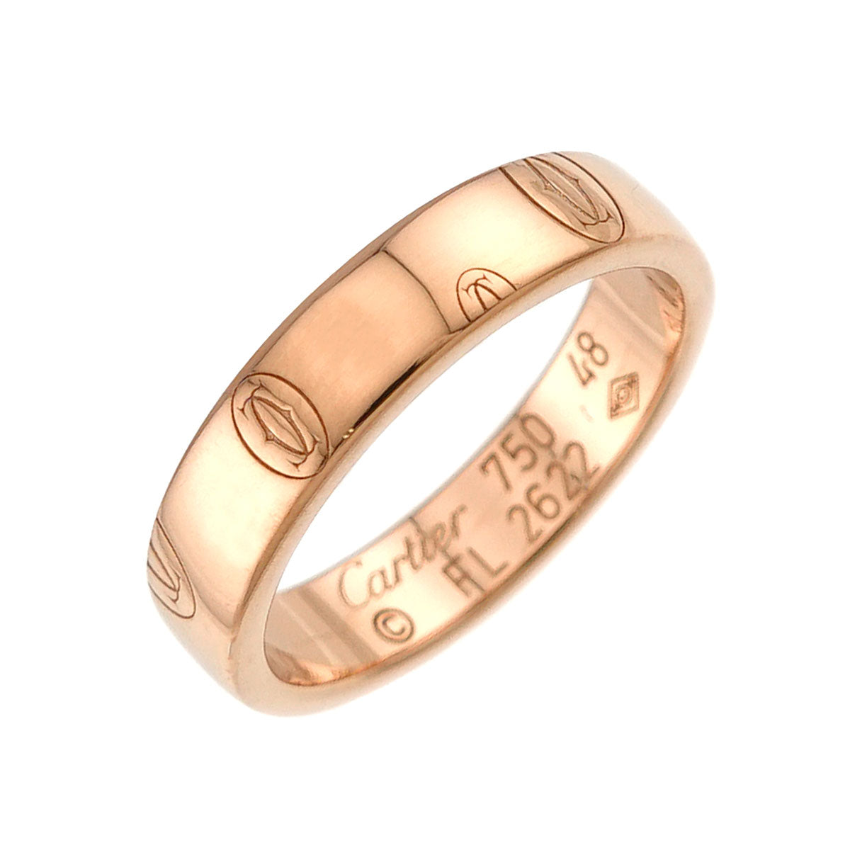 Happy birthday SM Ring 18K PG 750 size48 4-4.5(US)