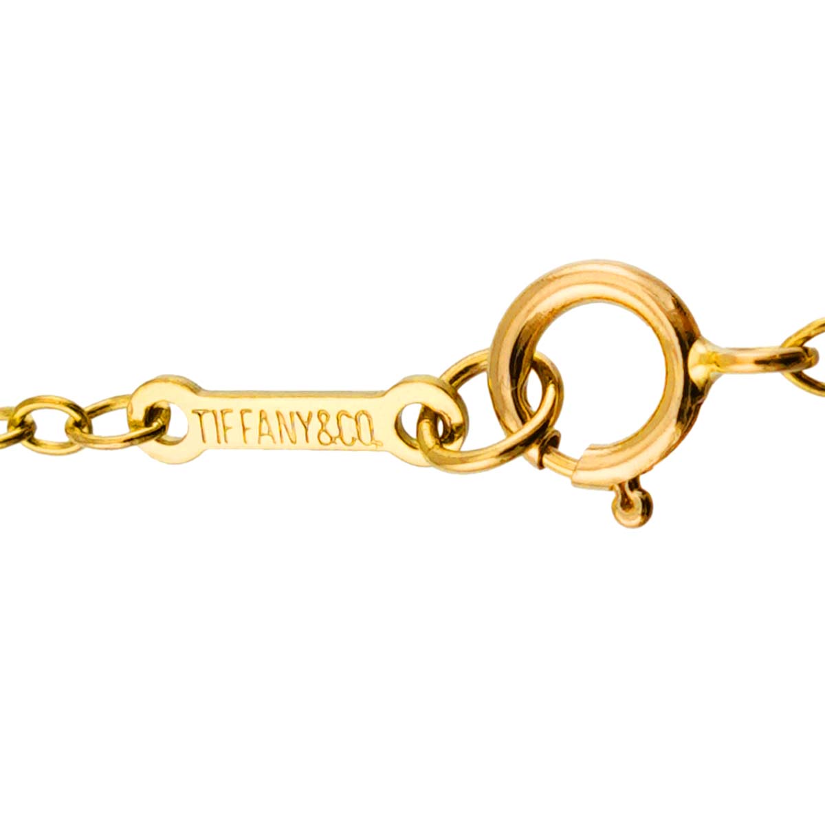 Infinity Cross Long Necklace 18K Yellow Gold 750
