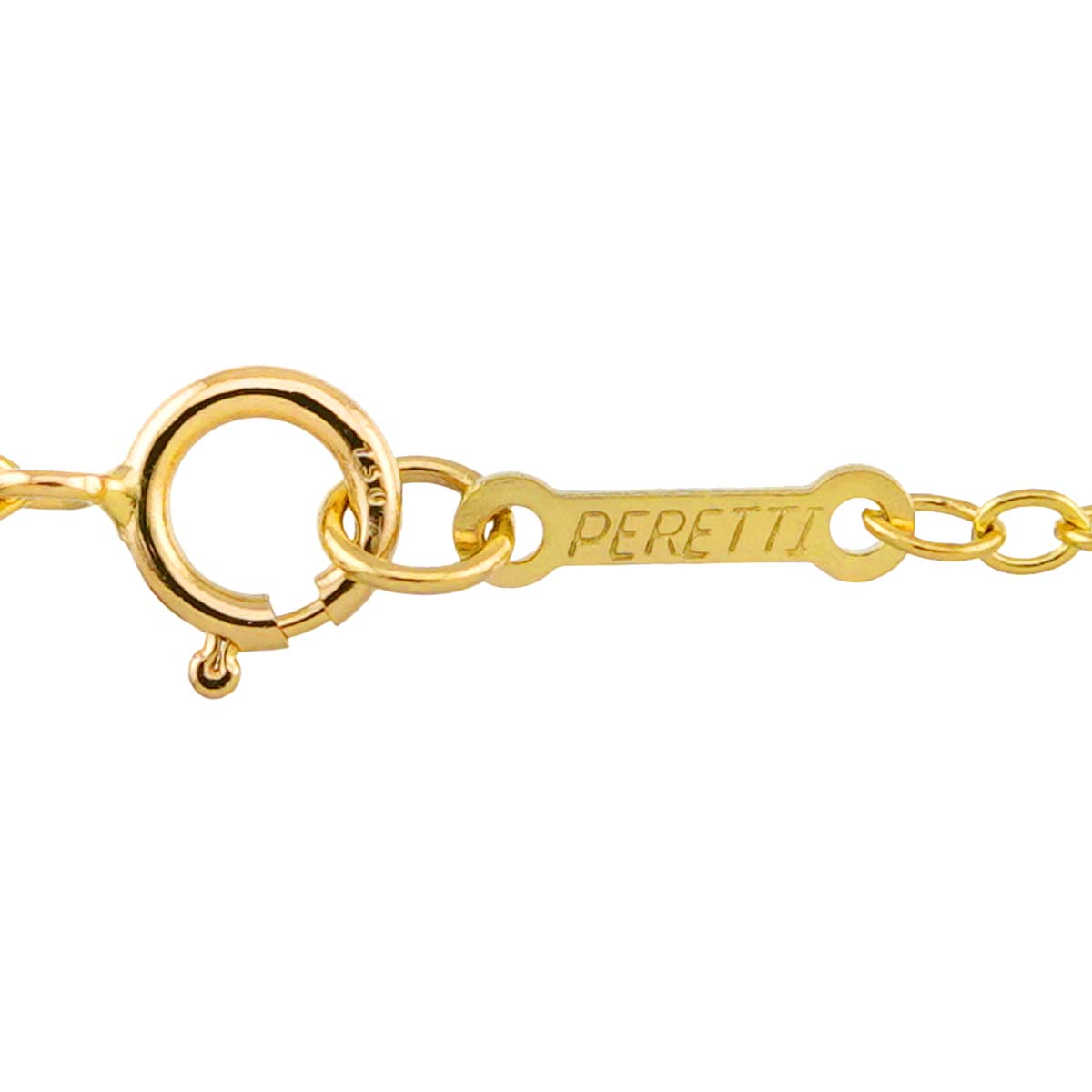 Infinity Cross Long Necklace 18K Yellow Gold 750