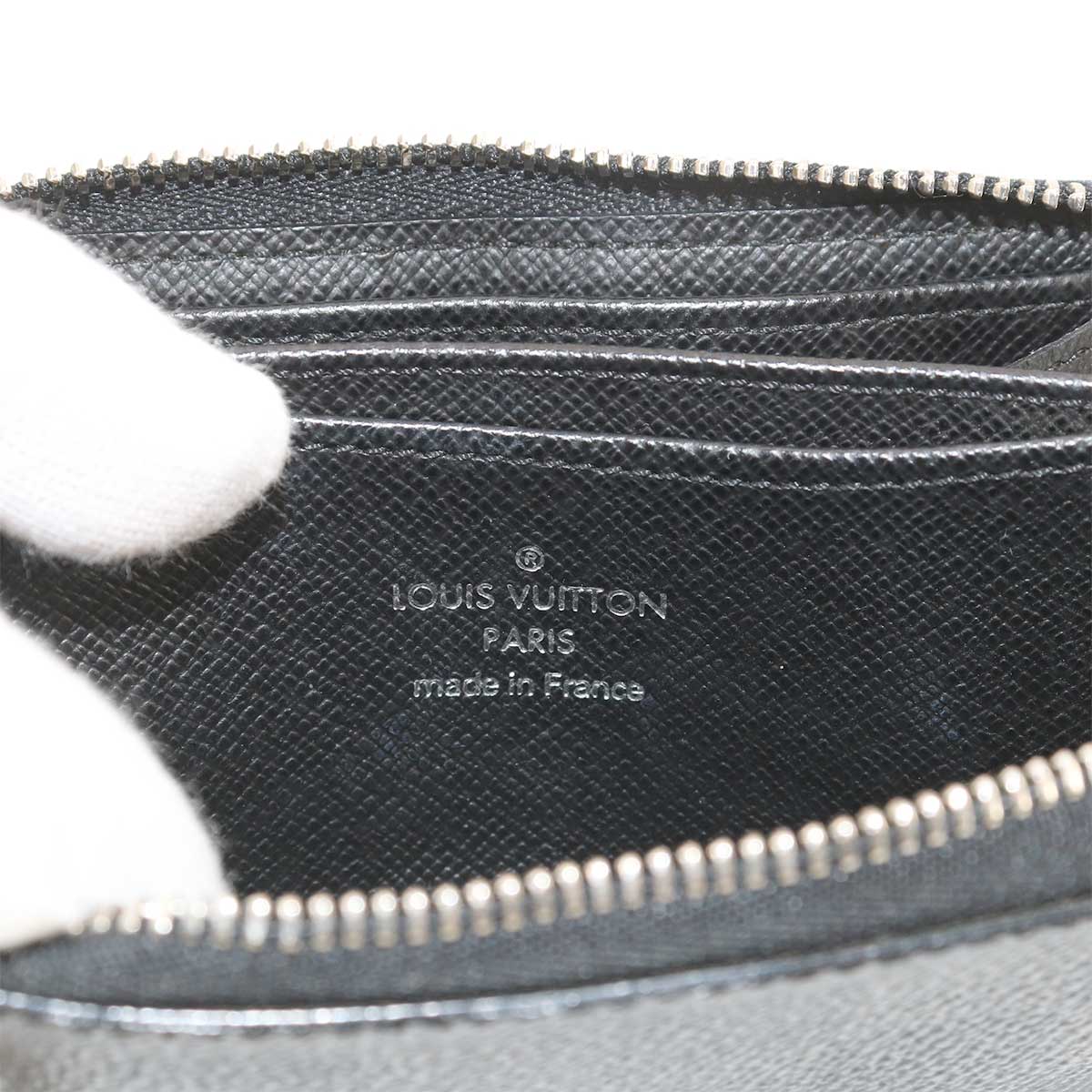 Damier Graphite Zippy Coin Purse Gray N63076