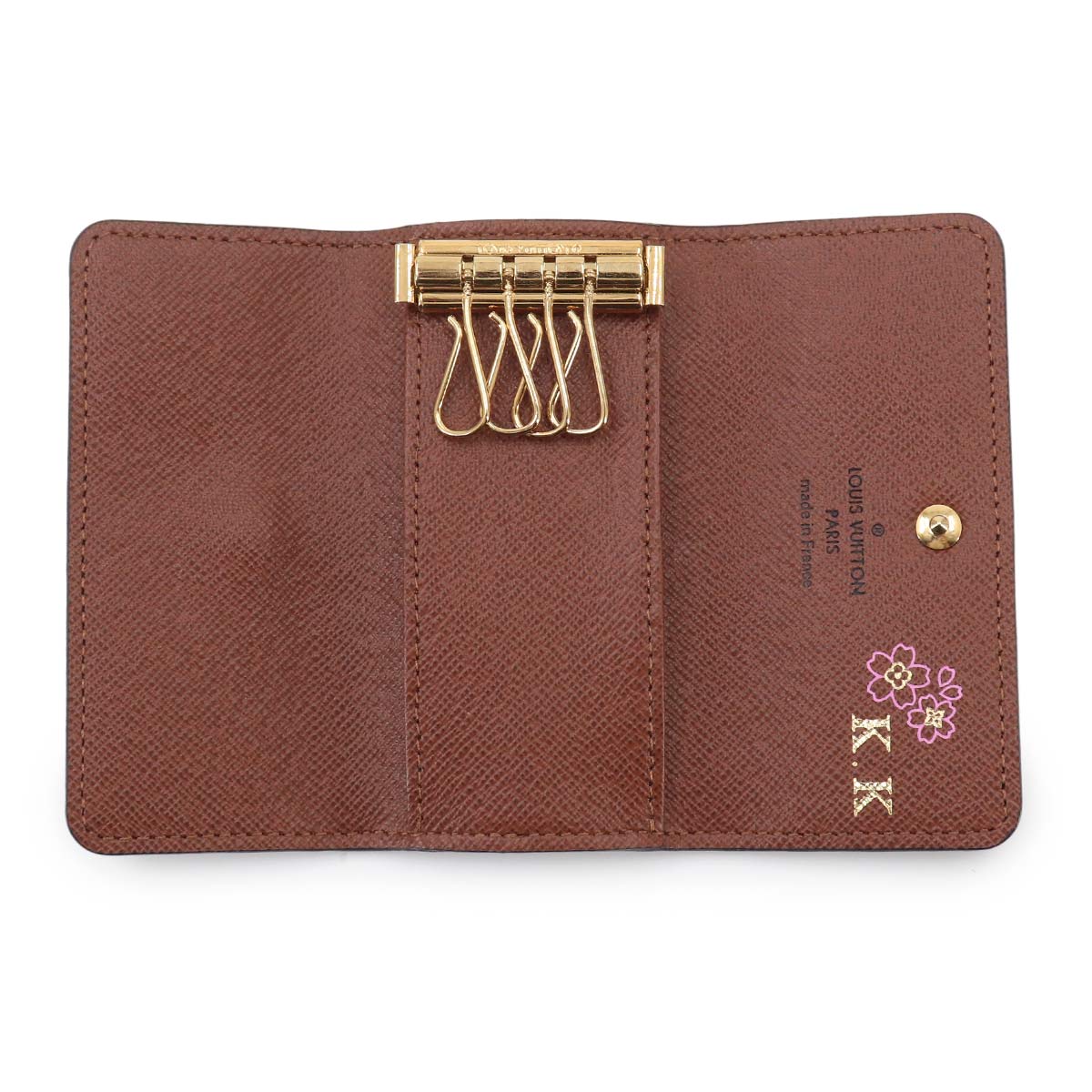 Monogram 4 Key Holder Case Brown M69517 Accessory