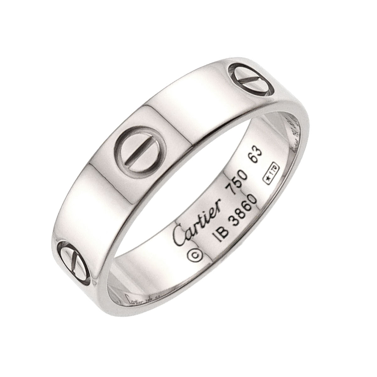 Love Ring 18K White Gold 750 size63 10-10.25(US)