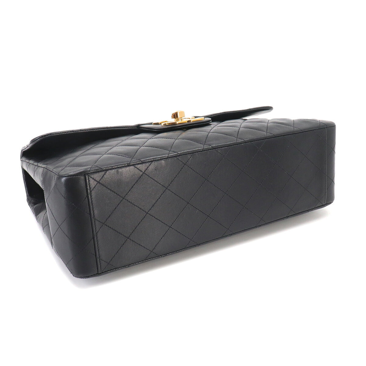 Matelasse 34 Chain Shoulder Bag Leather Black A01094 Vintage